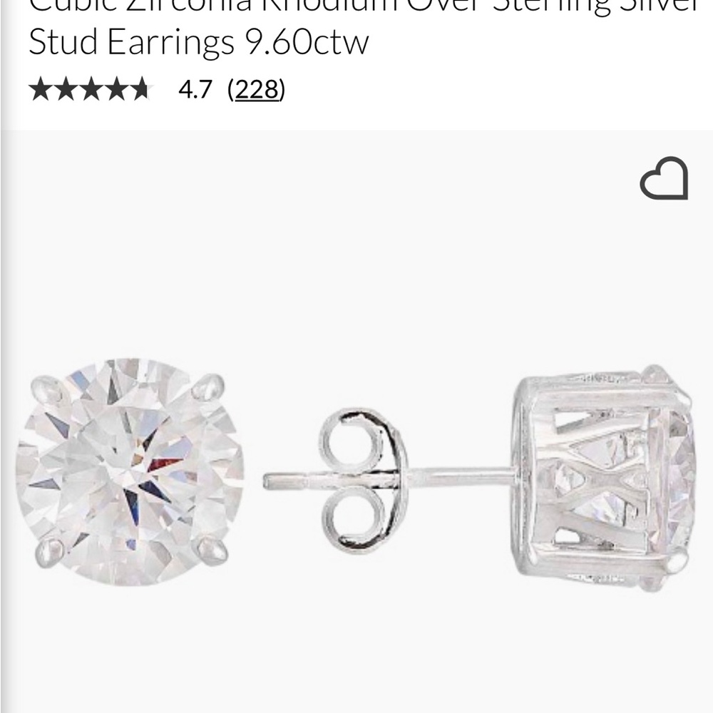 Elegant Silver Stud Earrings - Picture 10 of 10